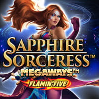 Sapphire Sorceress Megaways Flamin' Five in fb_newmegaways